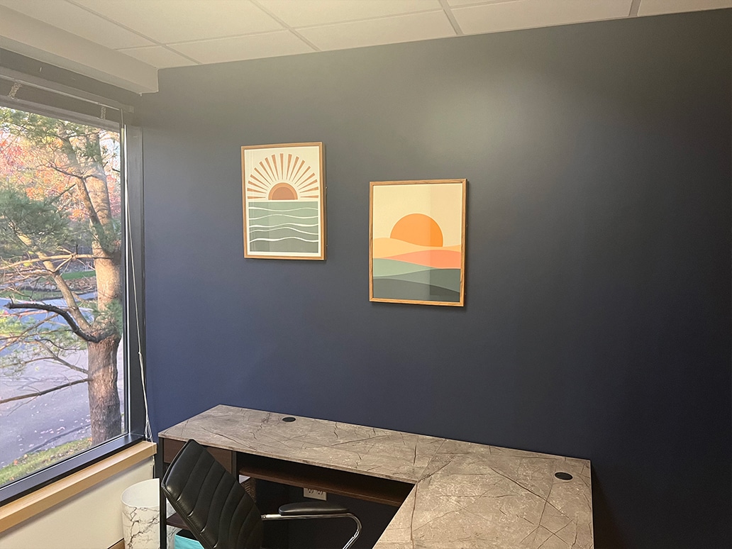 wall with pictures interior of MCAW